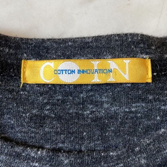 COIN Charcoal and White Striped Crewneck Pullover - Picture 2 of 5